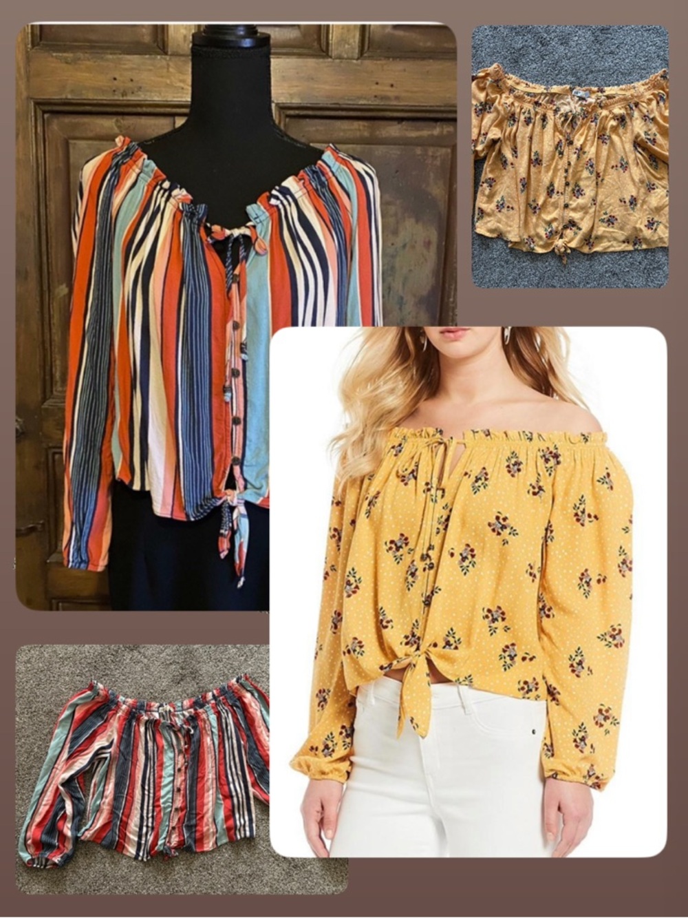 2 Off the Shoulder Tops — size xl